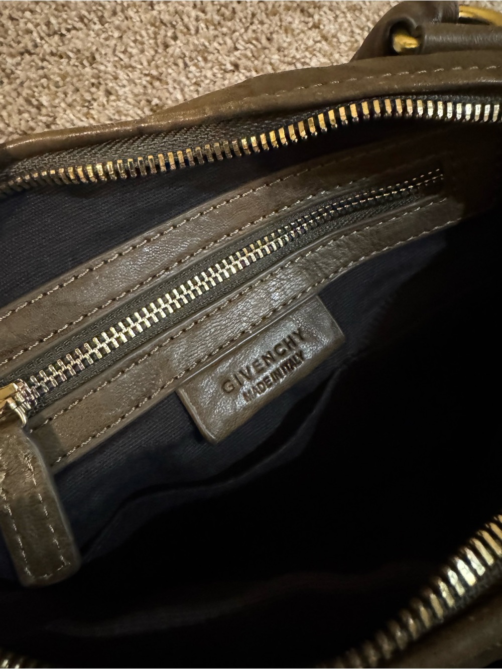 Givenchy Distressed Leather Pandora Bag with Gold Hardware - Picture 7 of 10